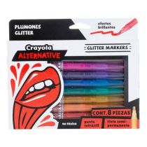 8 Plumones Glitter...